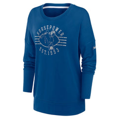 Indianapolis Colts Nike Women's Rewind Playback Icon Performance Pullover Sweatshirt