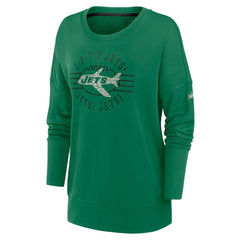 New York Jets Nike Women's Rewind Playback Icon Performance Pullover Sweatshirt
