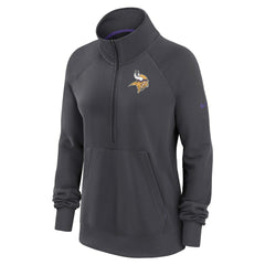 Minnesota Vikings Nike Women's Premium Raglan Performance Half-Zip Sweatshirt