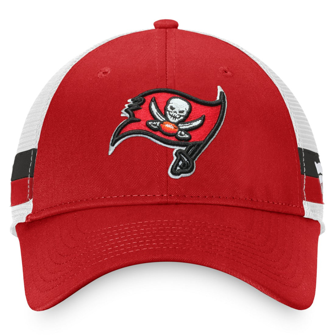 Tampa Bay Buccaneers Fanatics Iconic Team Stripe Trucker Snapback Hat