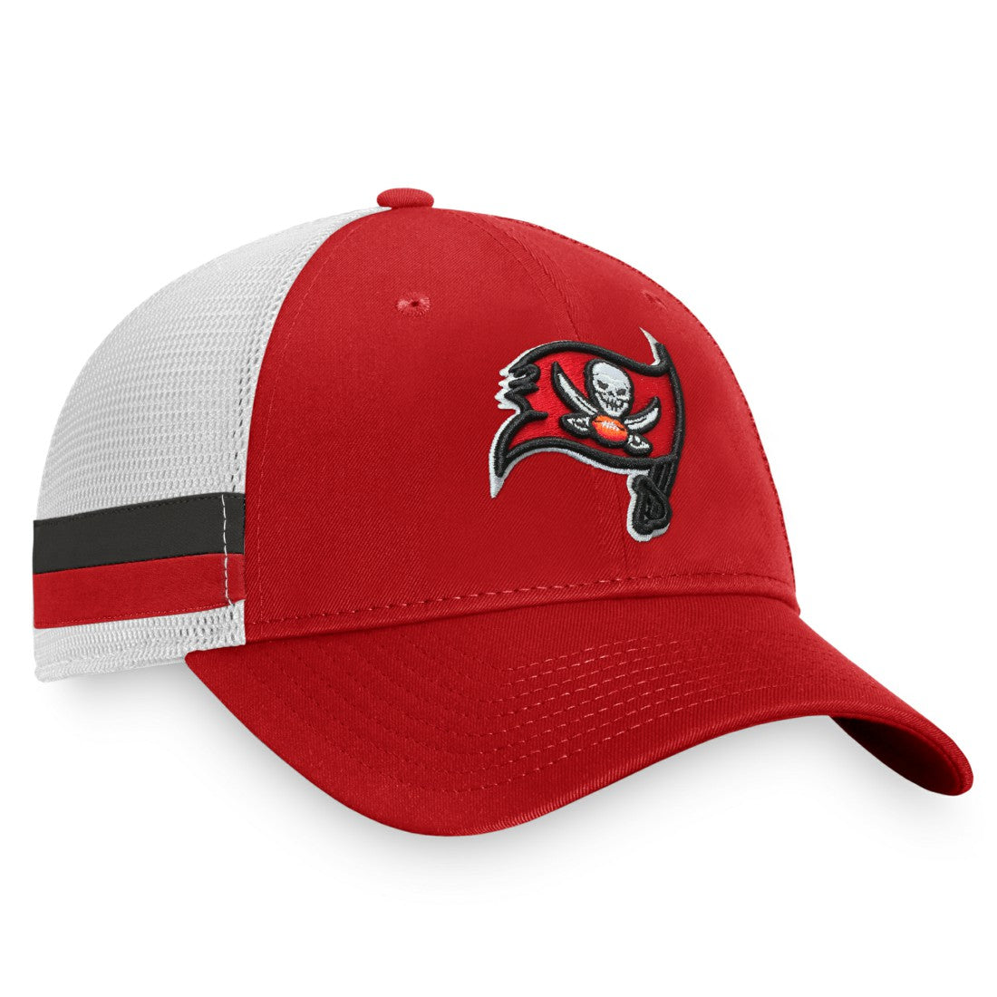 Tampa Bay Buccaneers Fanatics Iconic Team Stripe Trucker Snapback Hat