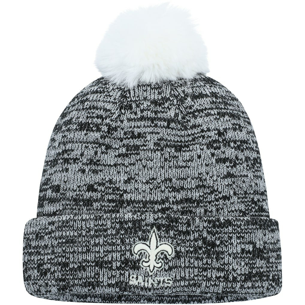 New Orleans Saints Fanatics Women's Iconic Cuffed Knit Hat with Pom