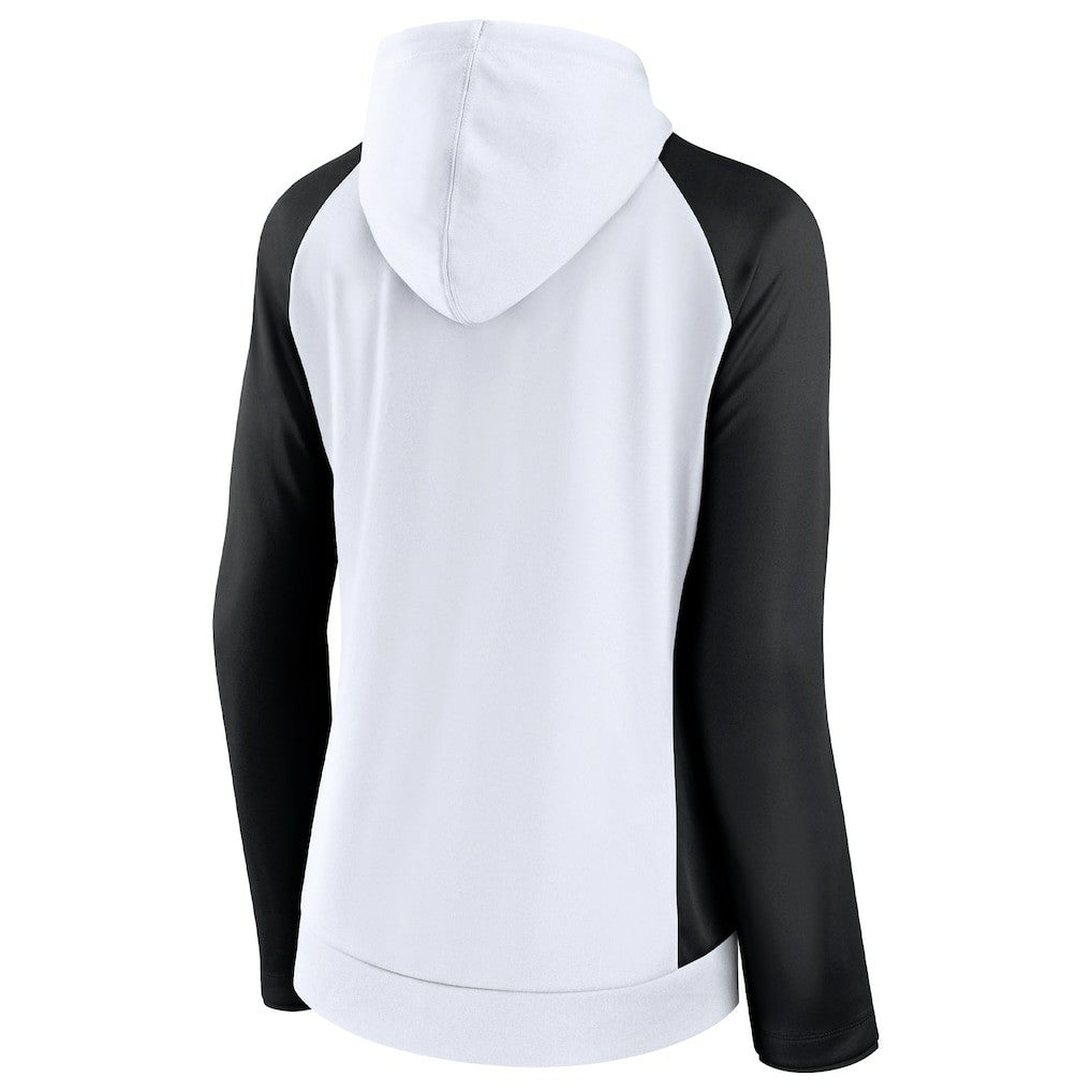 New Orleans Saints Fanatics Women's End Around Lightweight Raglan Full-Zip Hoodie Jacket