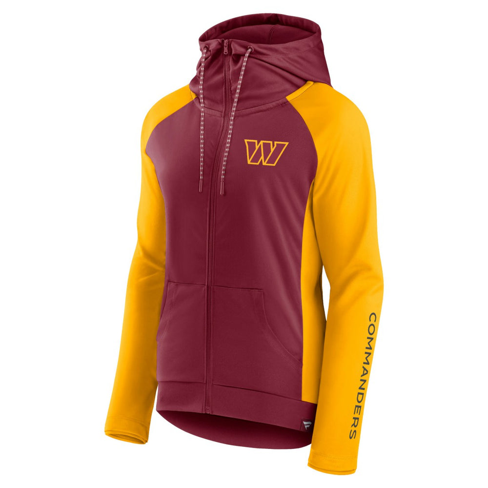Washington Commanders Fanatics Women's End Around Lightweight Raglan Full-Zip Hoodie Jacket