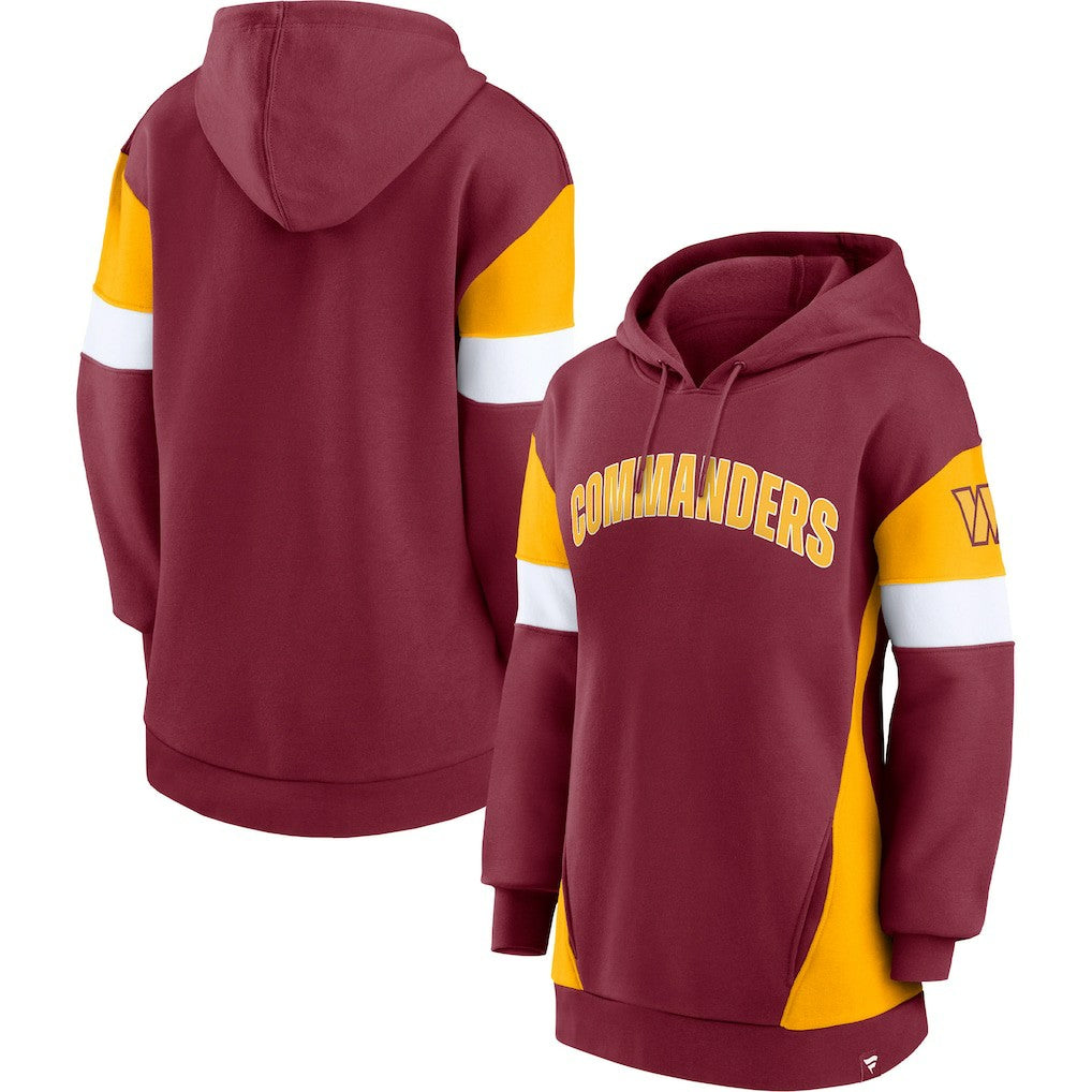 Washington Commanders Fanatics Women's Lock It Down Pullover Hoodie