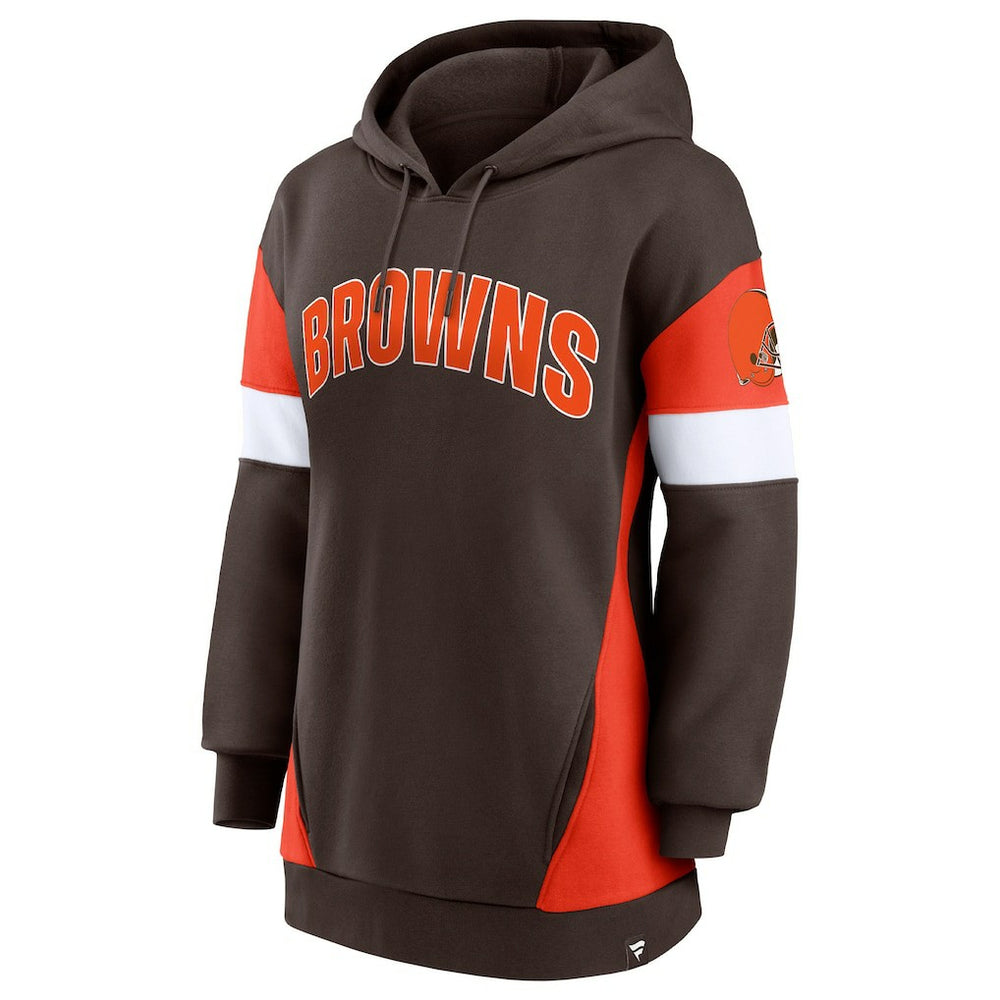 Cleveland Browns Fanatics Women's Lock It Down Pullover Hoodie