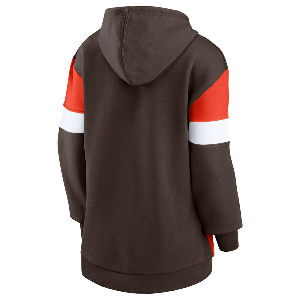 Cleveland Browns Fanatics Women's Lock It Down Pullover Hoodie