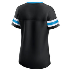Carolina Panthers Fanatics Women's Original State Lace-Up T-Shirt