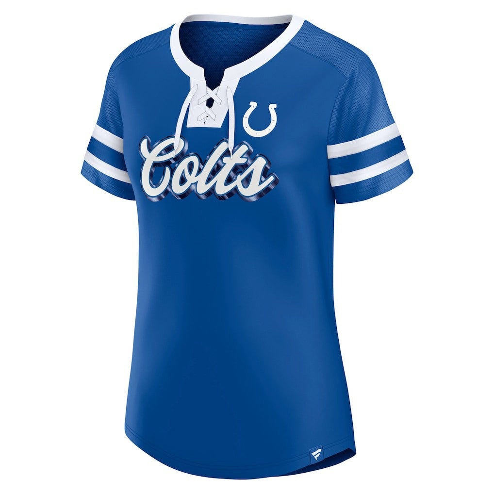 Indianapolis Colts Fanatics Women's Original State Lace-Up T-Shirt