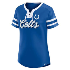 Indianapolis Colts Fanatics Women's Original State Lace-Up T-Shirt