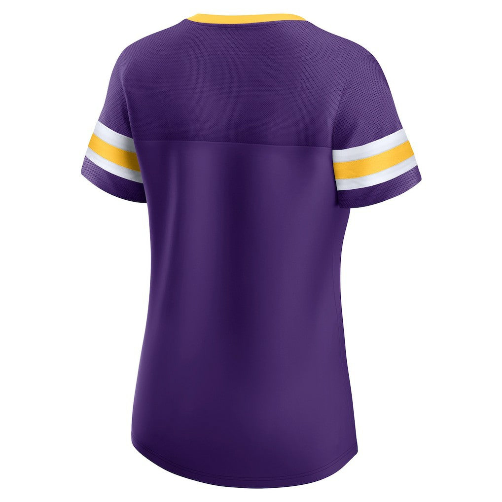 Minnesota Vikings Fanatics Women's Original State Lace-Up T-Shirt