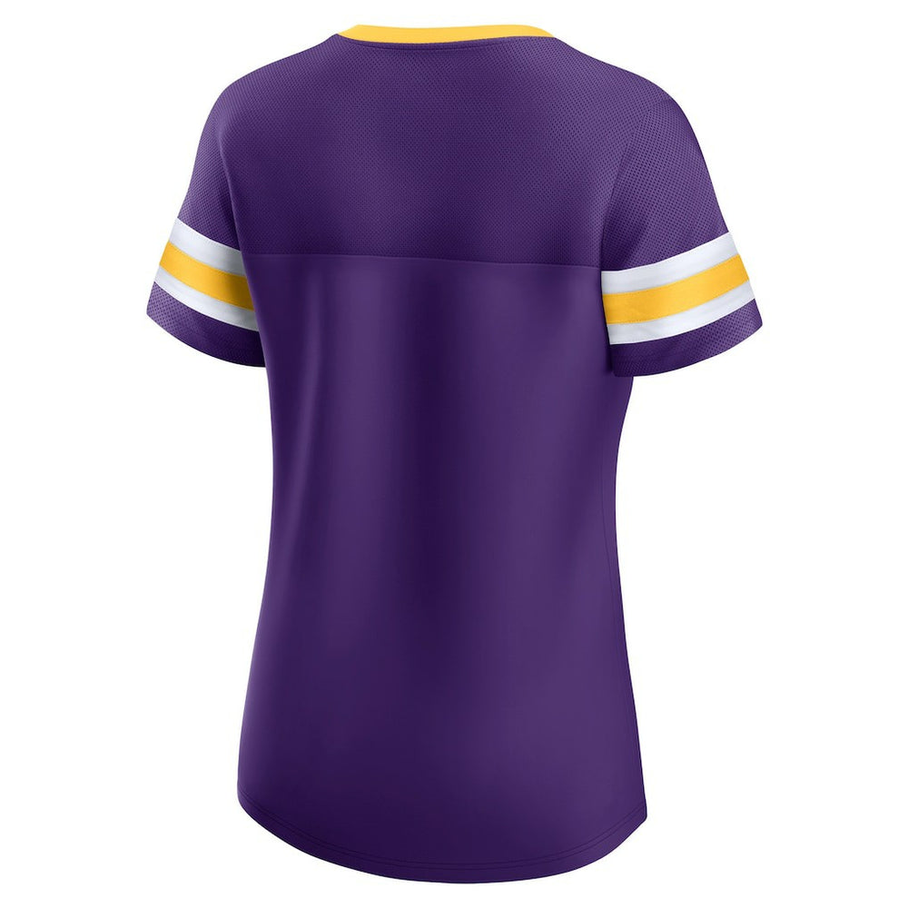 Minnesota Vikings Fanatics Women's Original State Lace-Up T-Shirt