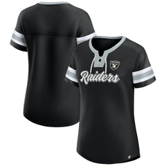 Las Vegas Raiders Fanatics Women's Original State Lace-Up T-Shirt