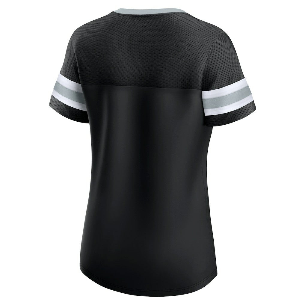 Las Vegas Raiders Fanatics Women's Original State Lace-Up T-Shirt