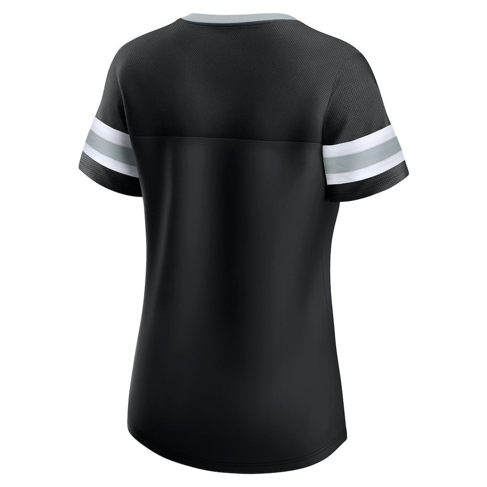Las Vegas Raiders Fanatics Women's Original State Lace-Up T-Shirt