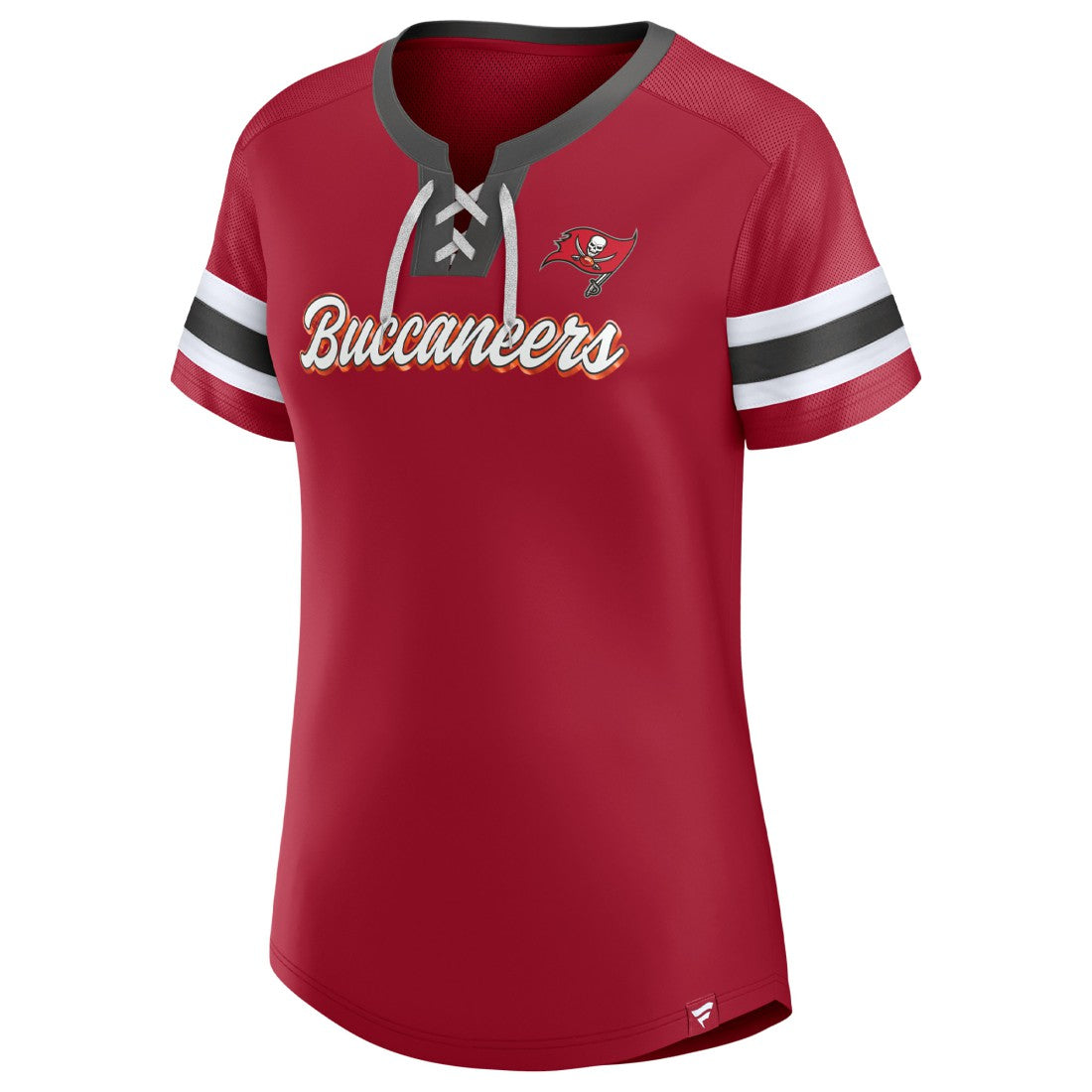 Tampa Bay Buccaneers Fanatics Women's Original State Lace-Up T-Shirt
