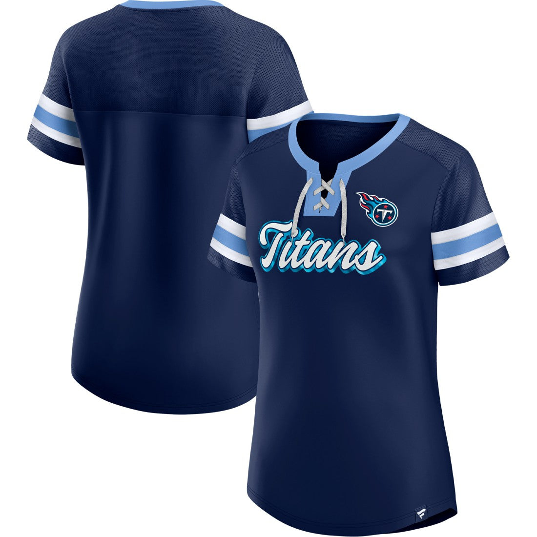 Tennessee Titans Fanatics Women's Original State Lace-Up T-Shirt