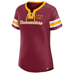 Washington Commanders Fanatics Women's Original State Lace-Up T-Shirt