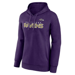 Baltimore Ravens Fanatics Women's Iconic Cotton Fleece Checklist Pullover Hoodie