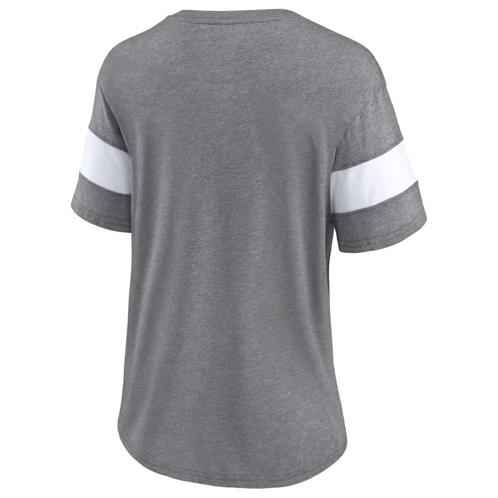 Cleveland Browns Fanatics Women's Distressed Team Tri-Blend V-Neck T-Shirt