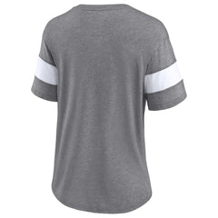 Cleveland Browns Fanatics Women's Distressed Team Tri-Blend V-Neck T-Shirt