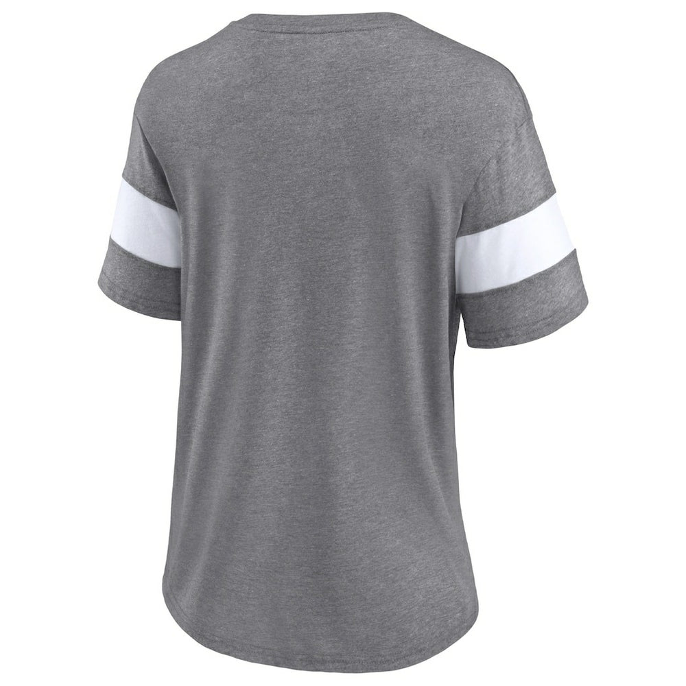 Cleveland Browns Fanatics Women's Give It All Half-Sleeve Tri-Blend V-Neck T-Shirt