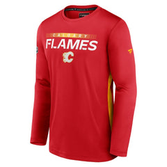 Calgary Flames Fanatics Authentic Pro Rink Performance Long Sleeve T-Shirt Sale