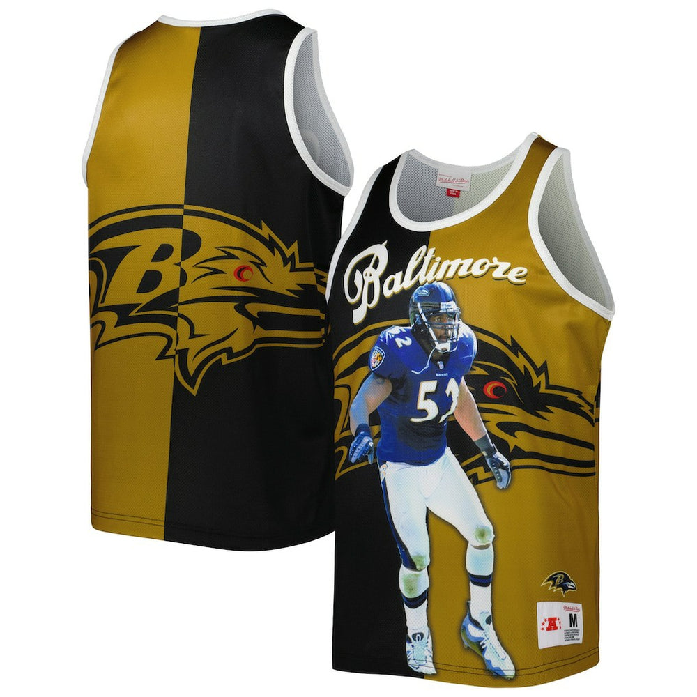Baltimore Ravens Mitchell & Ness Ray Lewis  Retired Player Graphic Tank Top