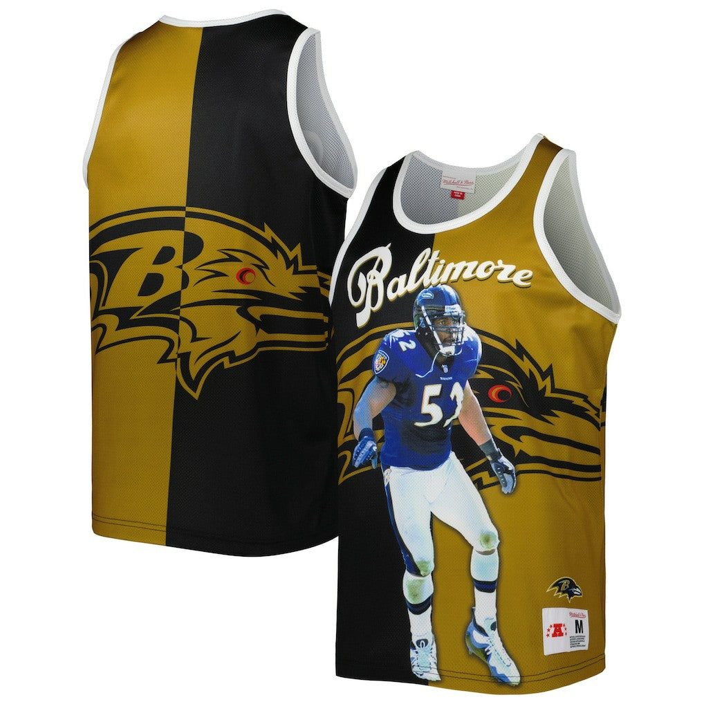Baltimore Ravens Mitchell & Ness Ray Lewis  Retired Player Graphic Tank Top
