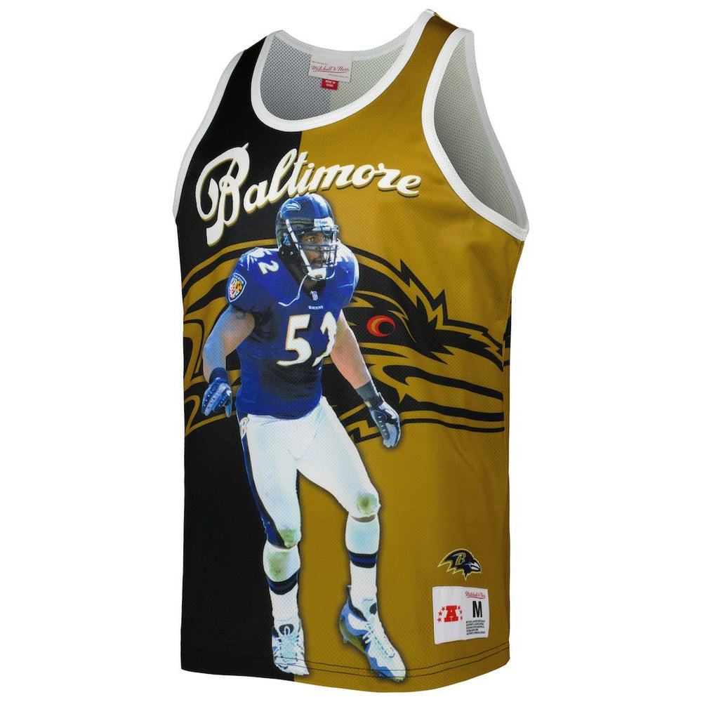 Baltimore Ravens Mitchell & Ness Ray Lewis  Retired Player Graphic Tank Top