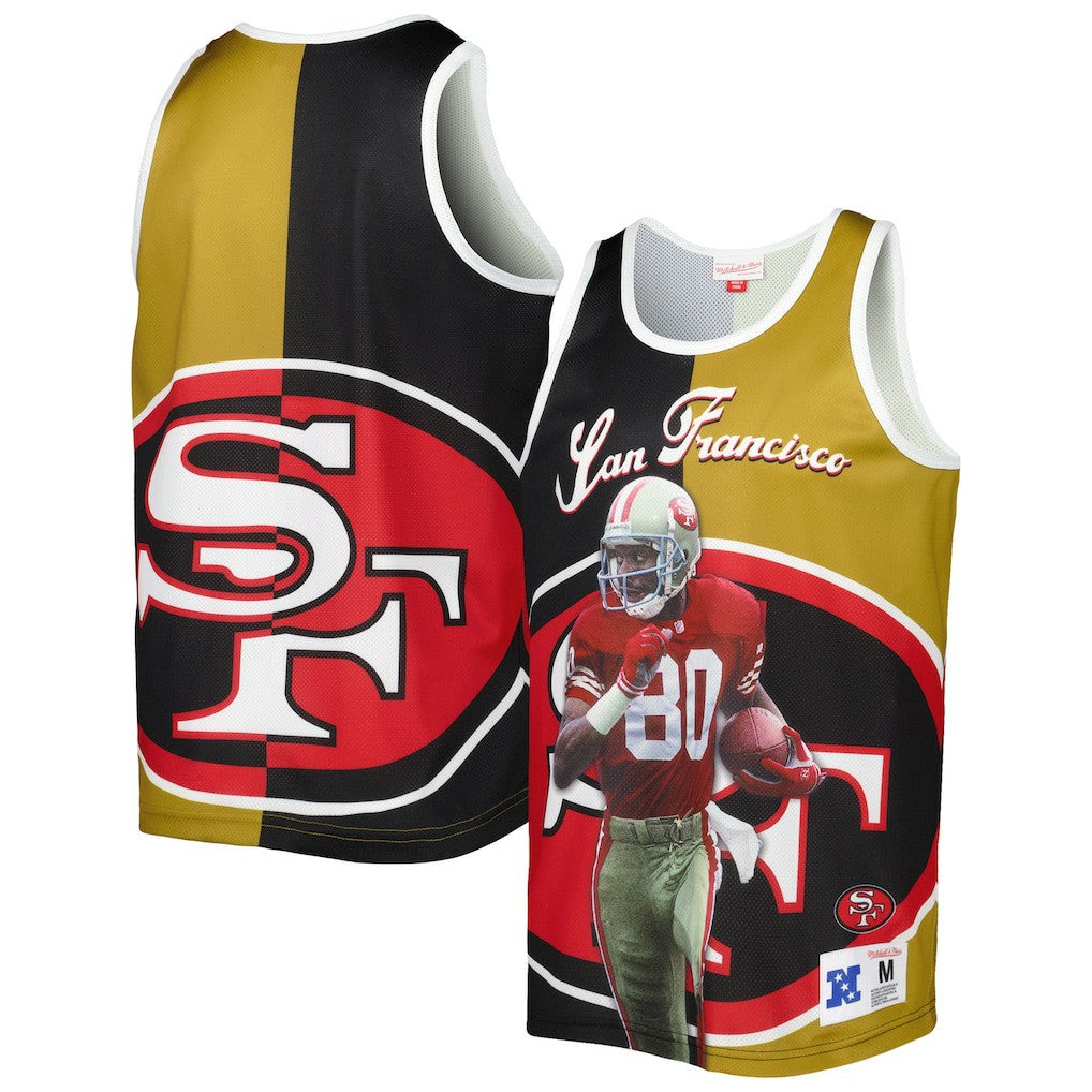 San Francisco 49ers Mitchell & Ness Jerry Rice  Retired Player Graphic Tank Top