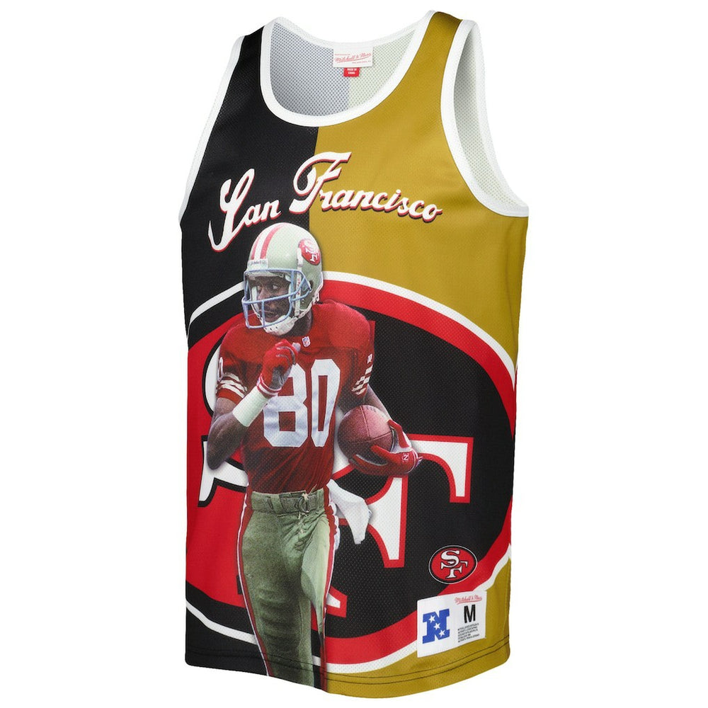 San Francisco 49ers Mitchell & Ness Jerry Rice  Retired Player Graphic Tank Top