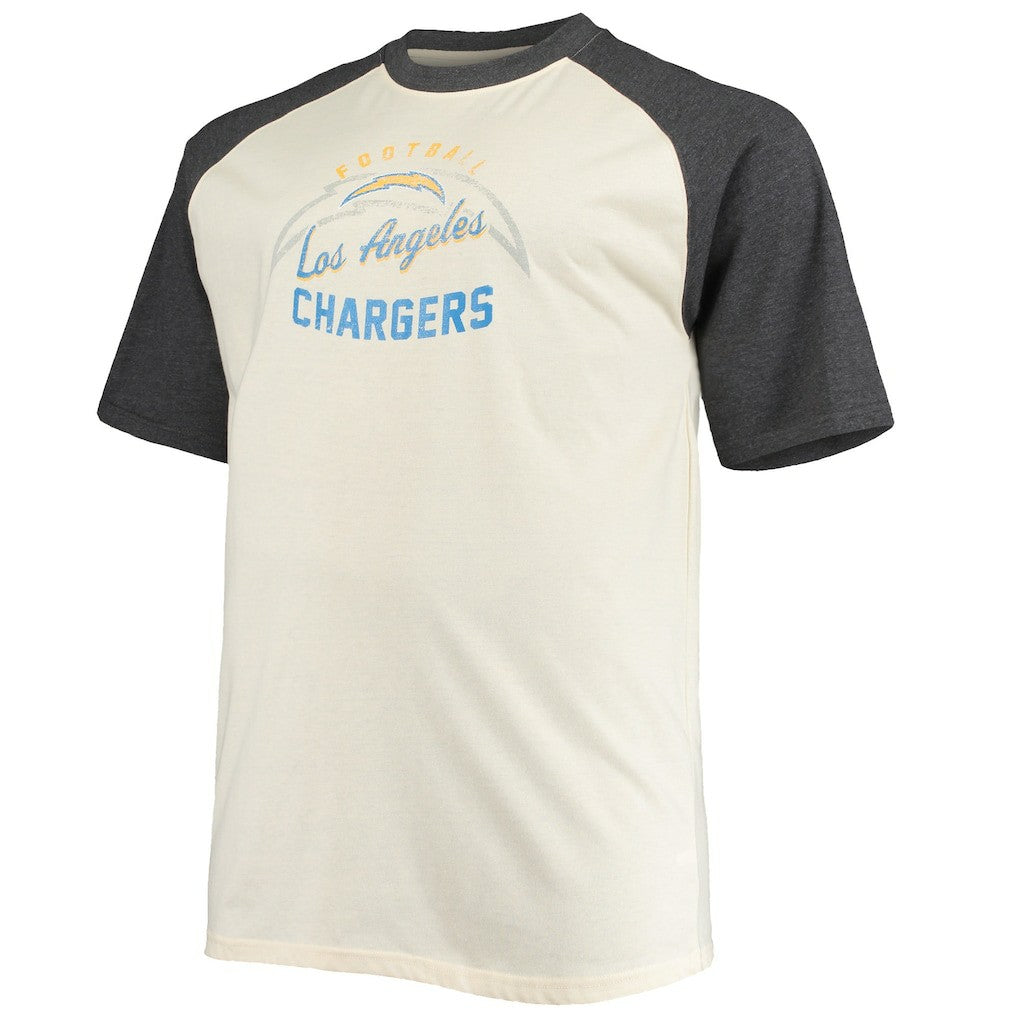 Los Angeles Chargers  Justin Herbert  Big & Tall Player Name & Number Raglan T-Shirt
