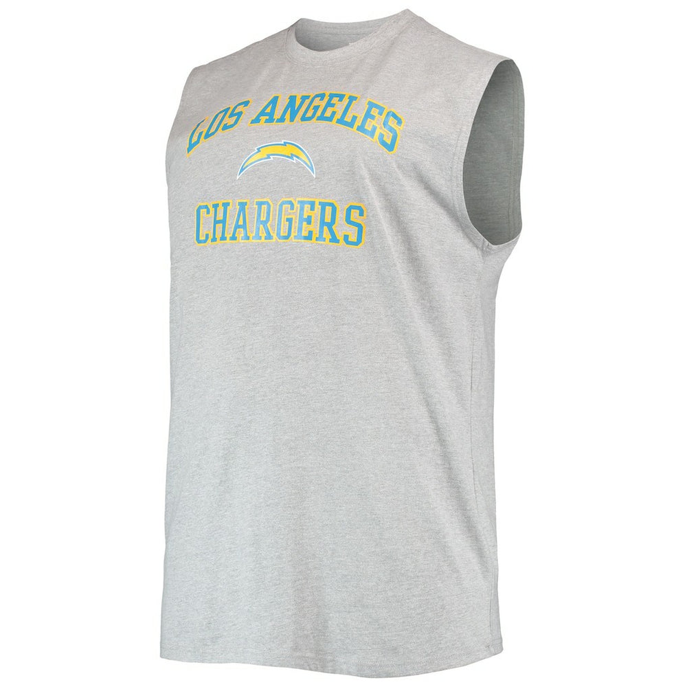 Los Angeles Chargers  Justin Herbert  Big & Tall Player Name & Number Muscle Tank Top