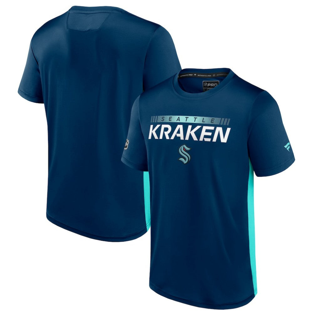 Seattle Kraken Fanatics Authentic Pro Rink Tech T-Shirt On Sale