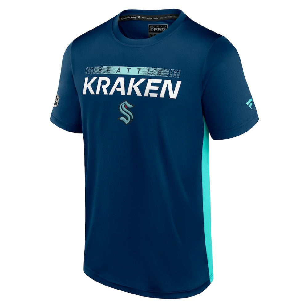 Seattle Kraken Fanatics Authentic Pro Rink Tech T-Shirt On Sale