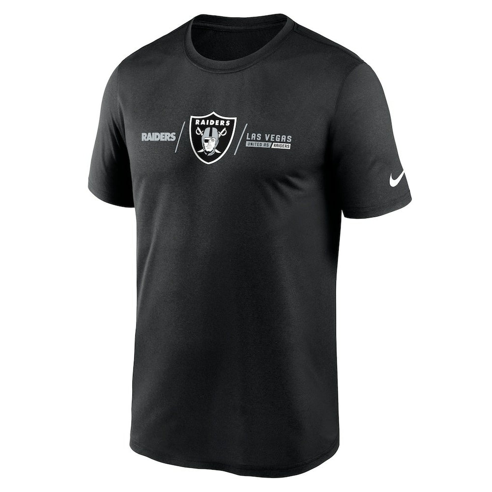 Las Vegas Raiders Nike Horizontal Lockup Legend Performance T-Shirt