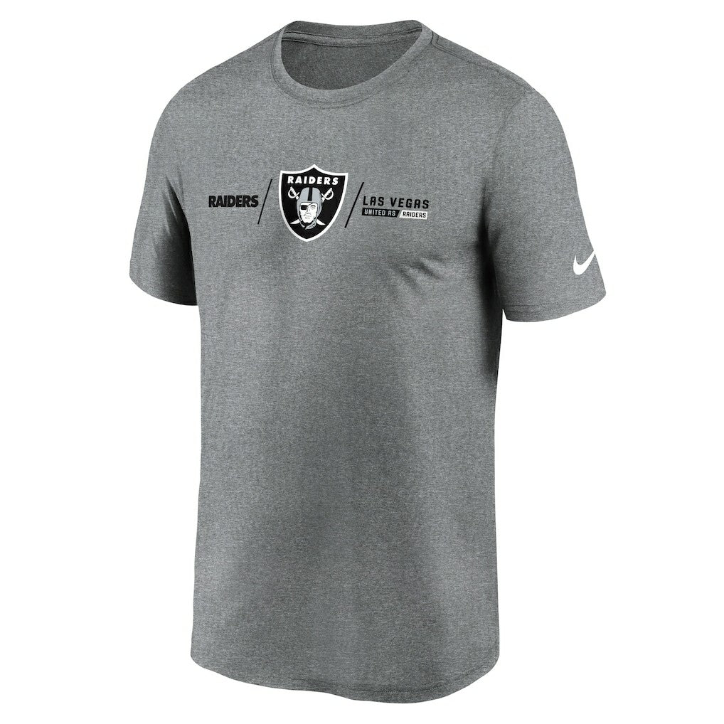Las Vegas Raiders Nike Horizontal Lockup Legend Performance T-Shirt