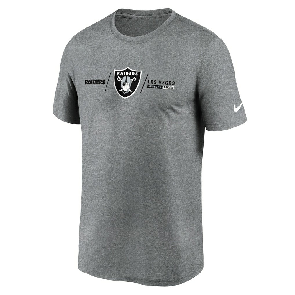 Las Vegas Raiders Nike Horizontal Lockup Legend Performance T-Shirt