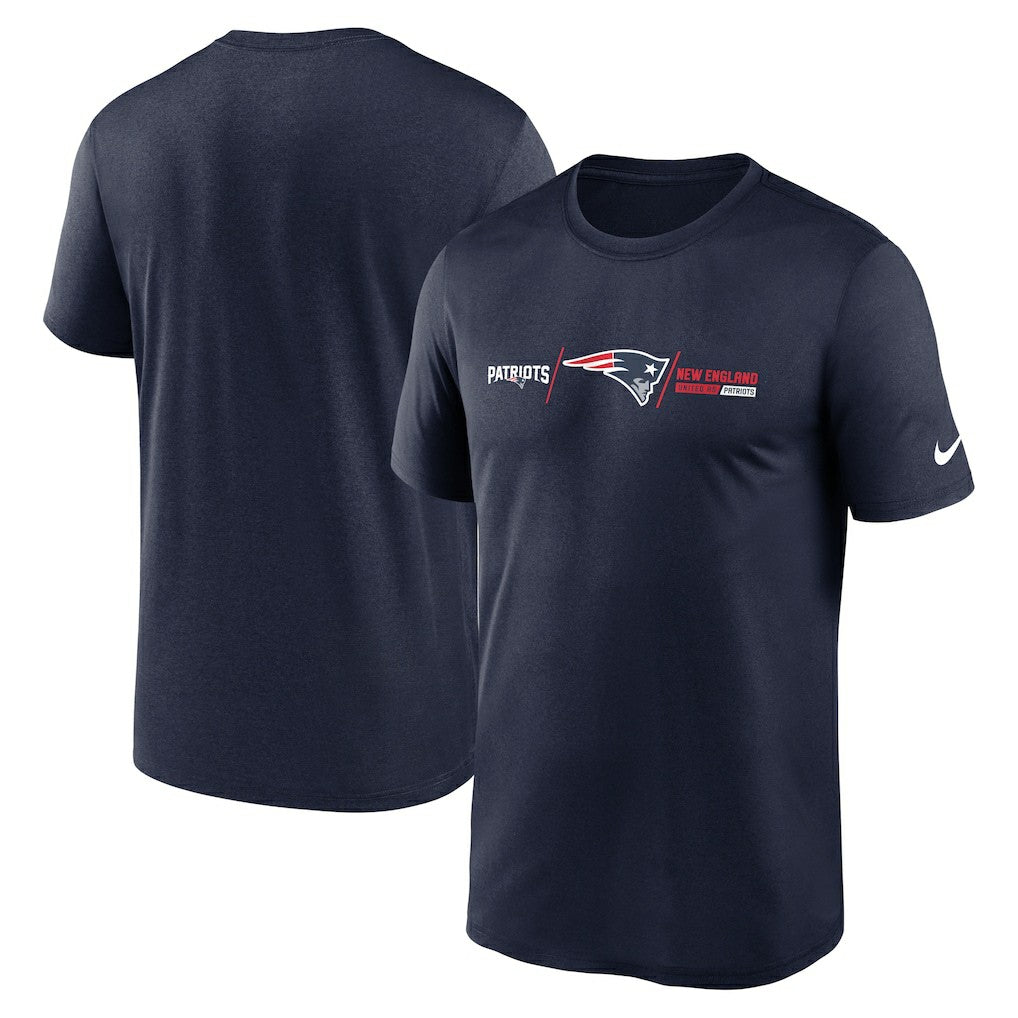 New England Patriots Nike Horizontal Lockup Legend T-Shirt