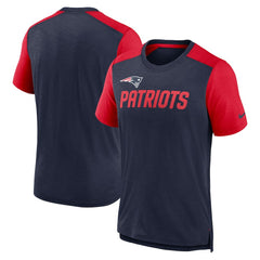 New England Patriots Nike Color Block Team Name T-Shirt