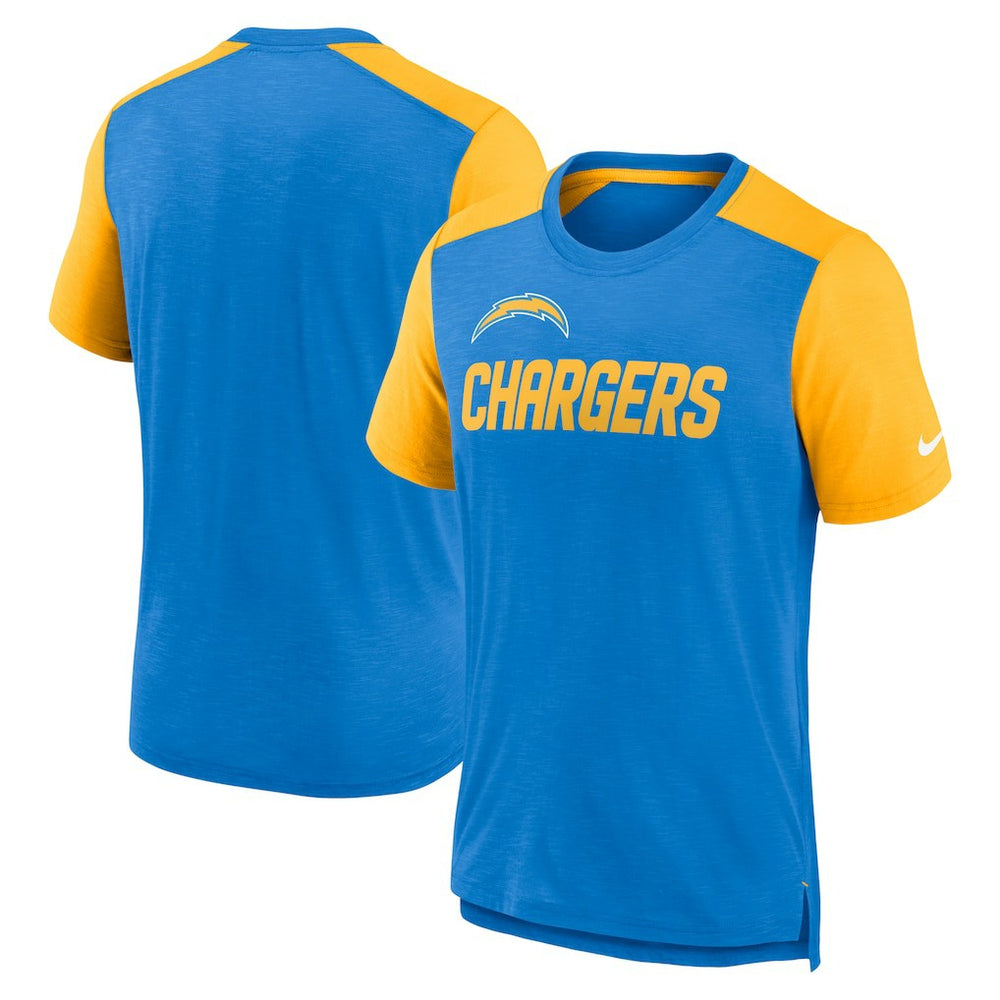 Los Angeles Chargers Nike Color Block Team Name T-Shirt