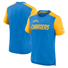 Los Angeles Chargers Nike Color Block Team Name T-Shirt