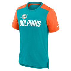 Miami Dolphins Nike Color Block Team Name T-Shirt