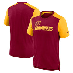 Washington Commanders Nike Color Block Team Name T-Shirt
