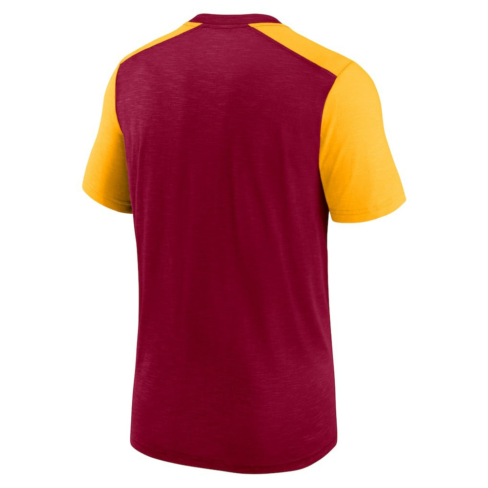 Washington Commanders Nike Color Block Team Name T-Shirt