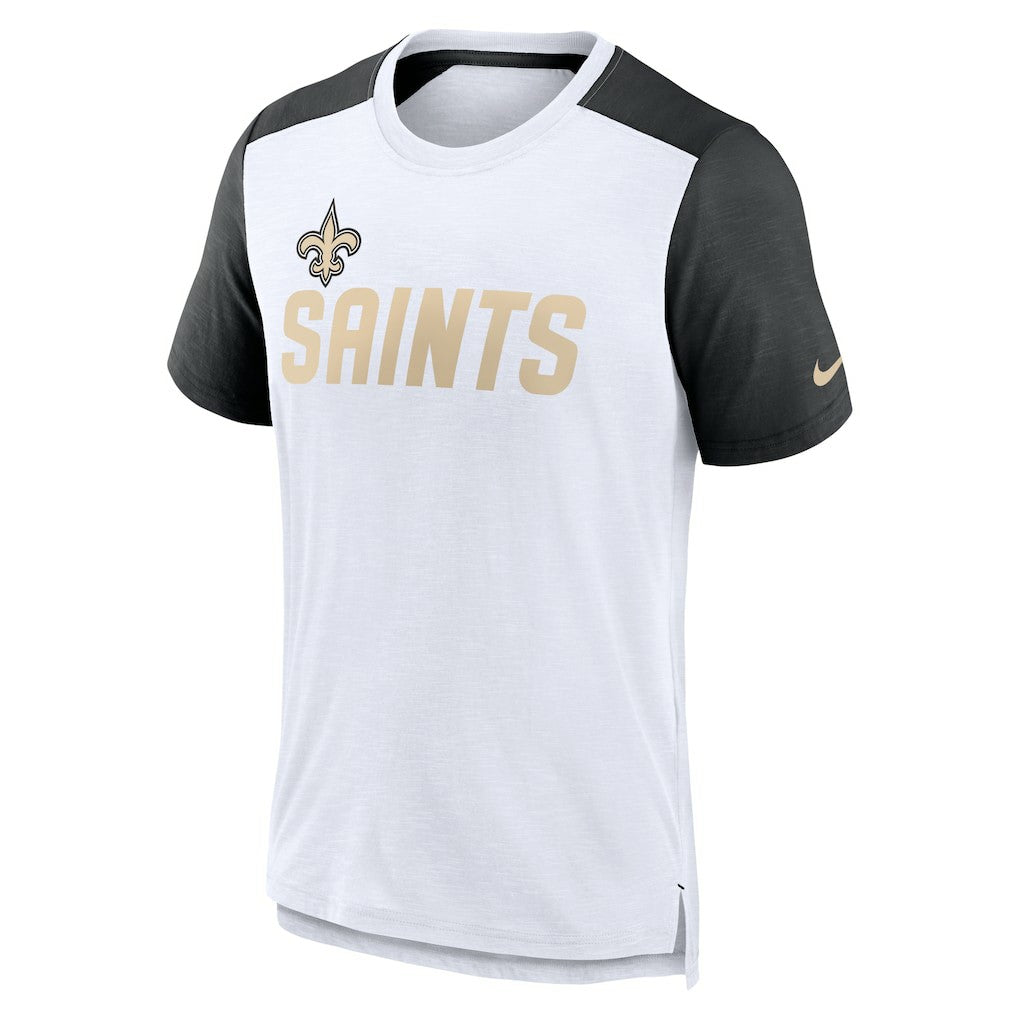 New Orleans Saints Nike Color Block Team Name T-Shirt