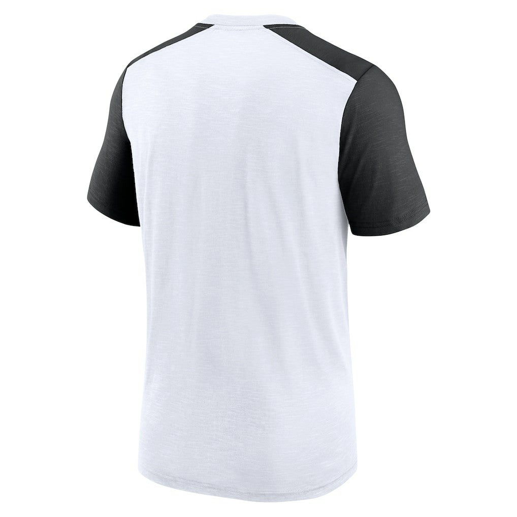 New Orleans Saints Nike Color Block Team Name T-Shirt