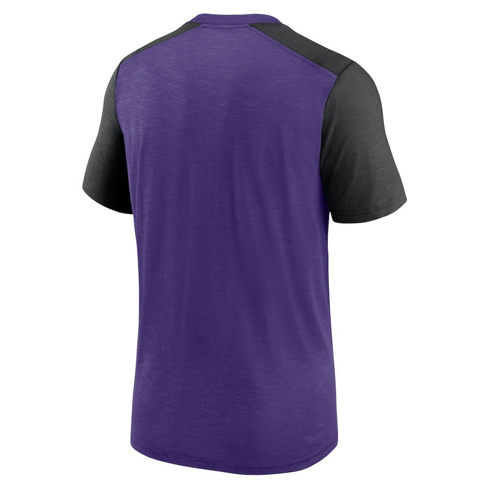 Minnesota Vikings Nike Color Block Team Name T-Shirt