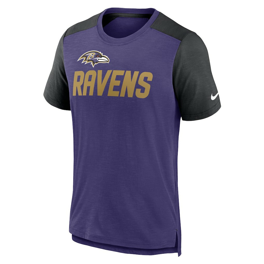 Baltimore Ravens Nike Color Block Team Name T-Shirt
